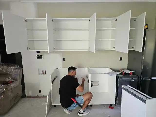 Cabinet units & doors different sizes, colors, materials