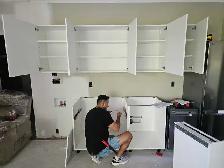 Cabinet units & doors different sizes, colors, materials