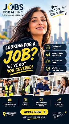 General labourers and Forklift Operators needed immediately