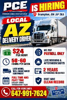 AZ LOCAL DRIVERS $24/HR (Payroll)