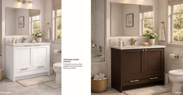 NEW CUSTOM-ORDER BATHROOM VANITY – COMTEMPO COLLECTION