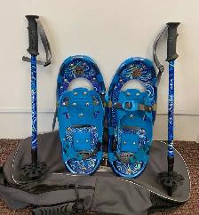 L.L. Bean . Winter Walker Snowshoes and extending Walker Poles