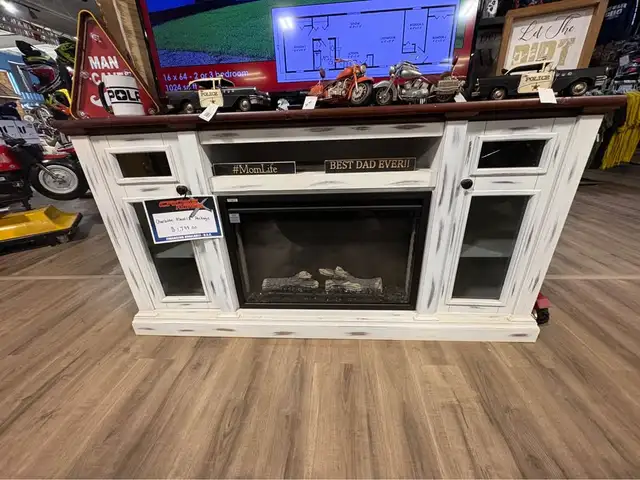 TV Stand with Fireplace