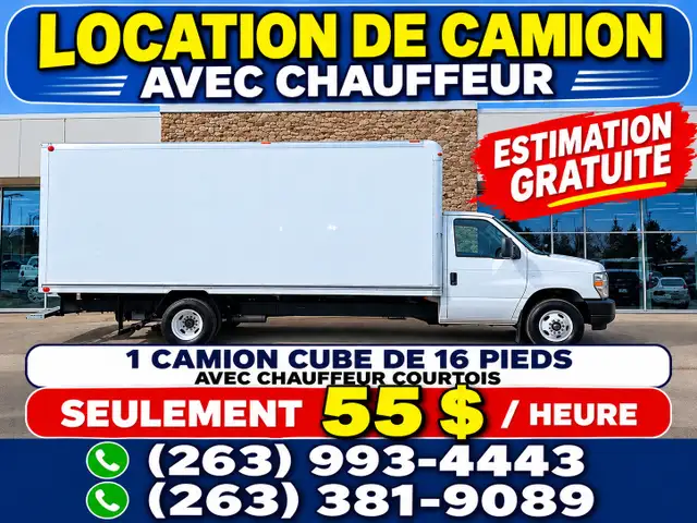 Location  de camion avec chauffeur