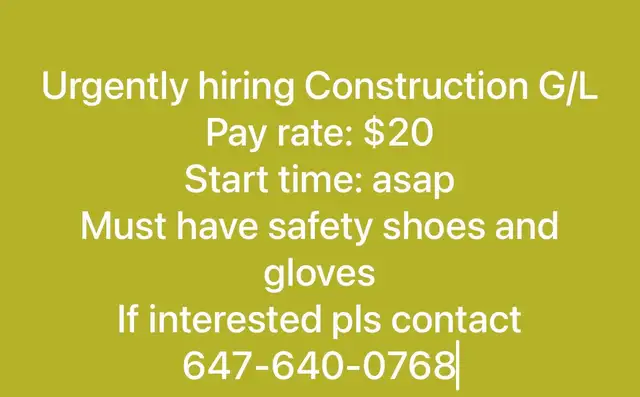 Construction Labourer