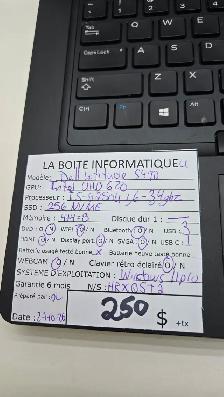 Dell Latitude 5490 i5 8Go 256Go SSD Windows 11 Pro 250$ - Photo 3