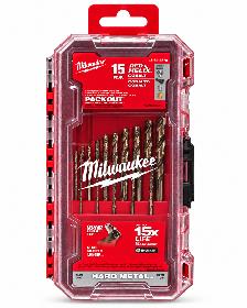 Milwaukee 48-89-2370 RED HELIX Cobalt 15-Piece Drill Bit Set $49