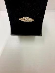 Women's 14K Gold Diamond Engagement Set~Size 7 - Photo 2