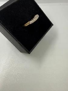 Women's 14K Gold Diamond Engagement Set~Size 7 - Photo 3