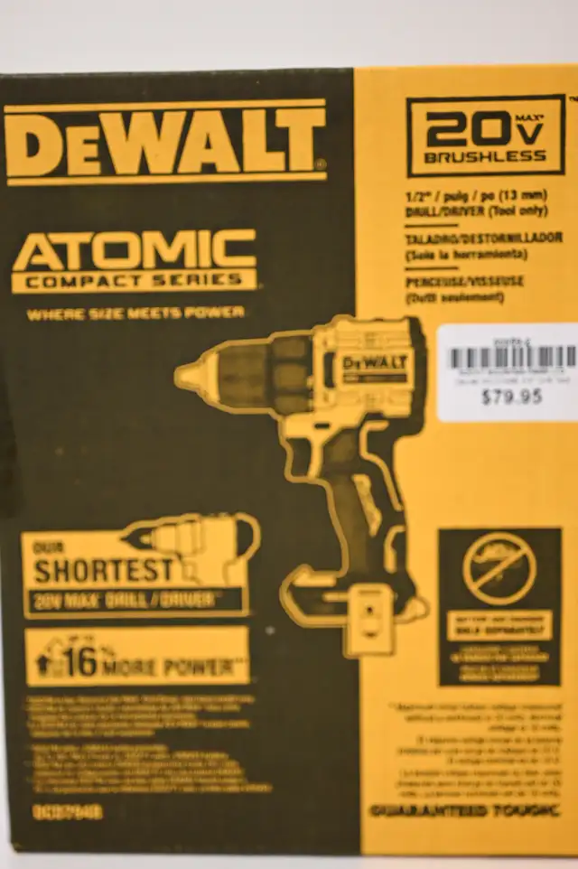 Dewalt Driver Atomic Crodless 20V Tool Only Brand New