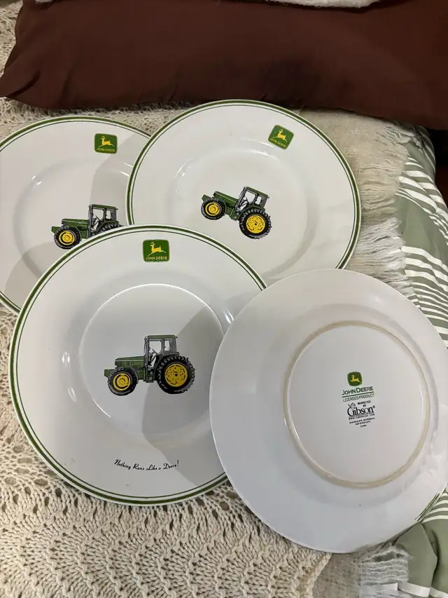 John Deere Four  place setting