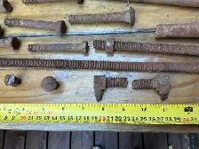 Assorted Vintage Hardware Bolts & Fasteners ! - Photo 2