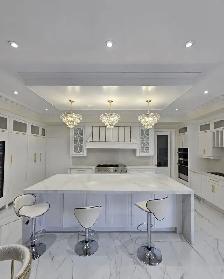 Blue Vanity, Kitchen Cabinet, Countertop, Mirror, Faucet - Photo 3