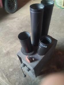 Heavy good quality wool stove with double door dampers - Photo 4