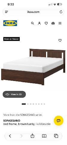 IKEA full bed for sale - Photo 3