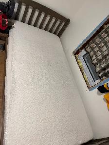 twin over twin bunk bed with mattresses - Photo 5