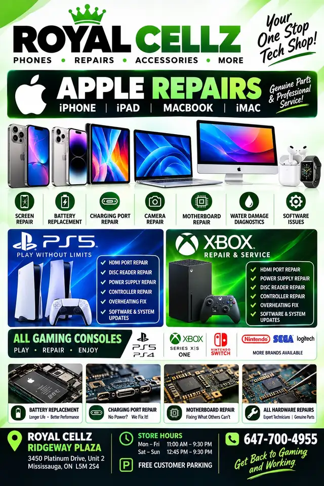 Professional iPhone Samsung iPad & MacBook Repair Services