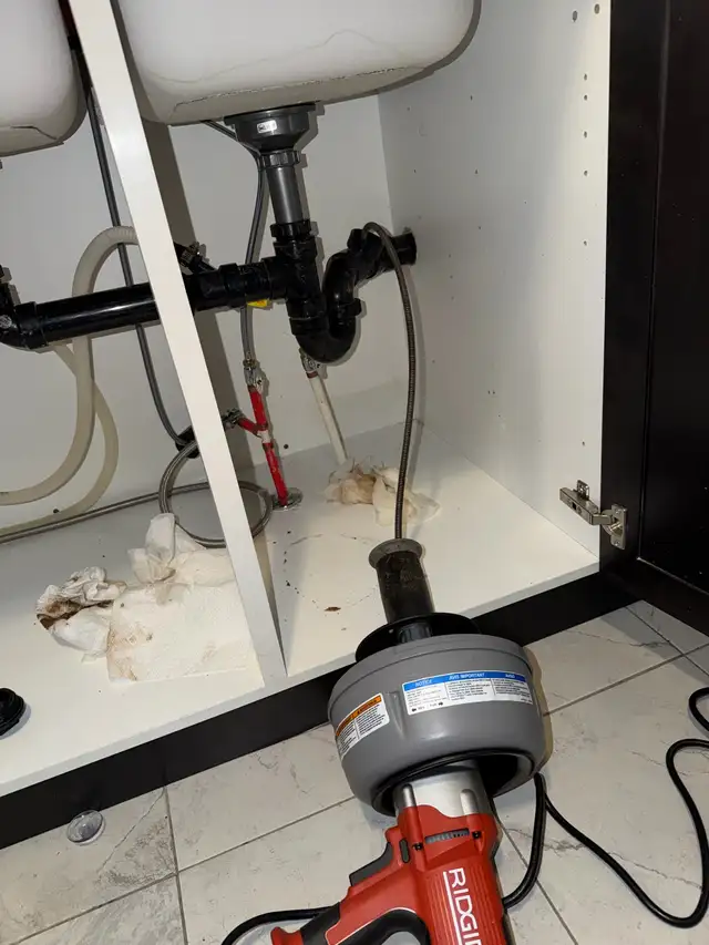 Unclogging Kitchen Drain