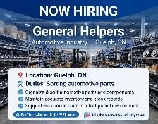 General Helpers – Automotive Industry (Guelph)
