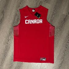 Nike Team Canada Basketball Jersey Red Sleeveless Men's XL