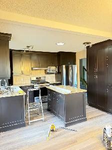 kitchen cabinet painting and refinishing - Photo 4