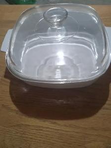 PYREX CORNING WARE WITH ORANGE POPPIES FLOWERS AND VARIOUS CLEAR - Photo 5