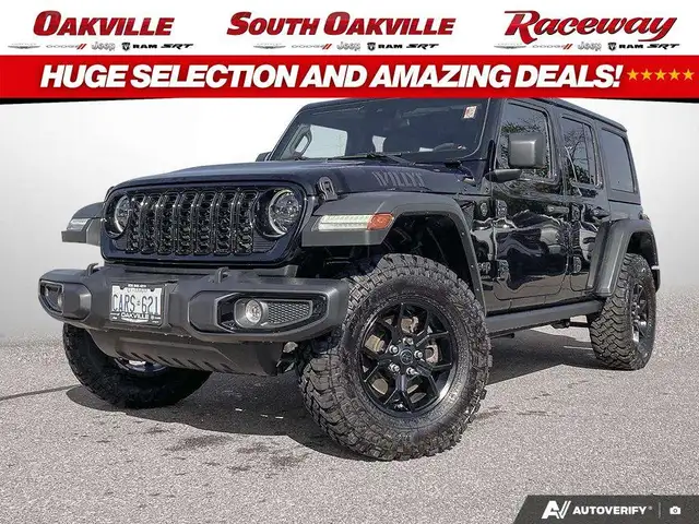 2024 Jeep Wrangler 4DR WILLYS | DEMO | HARD TOP | HEATED SEATS |