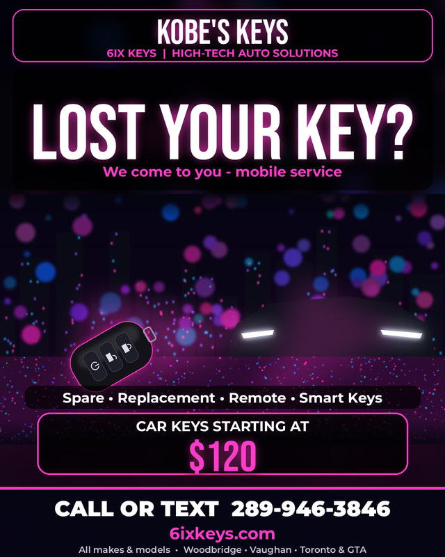 Lost car keys? Replacement keys by Kobe Keys, from $120
