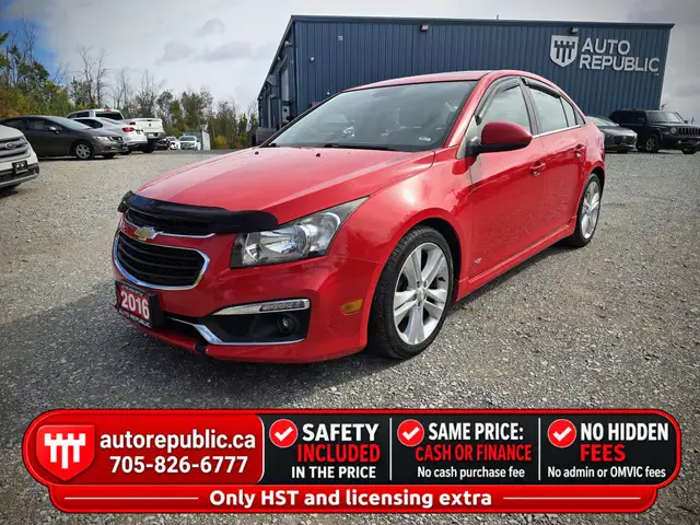 2016 Chevrolet Cruze Limited RS Certified Loaded One Owner