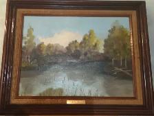 Framed painting Misty Morning/ JF Reeman