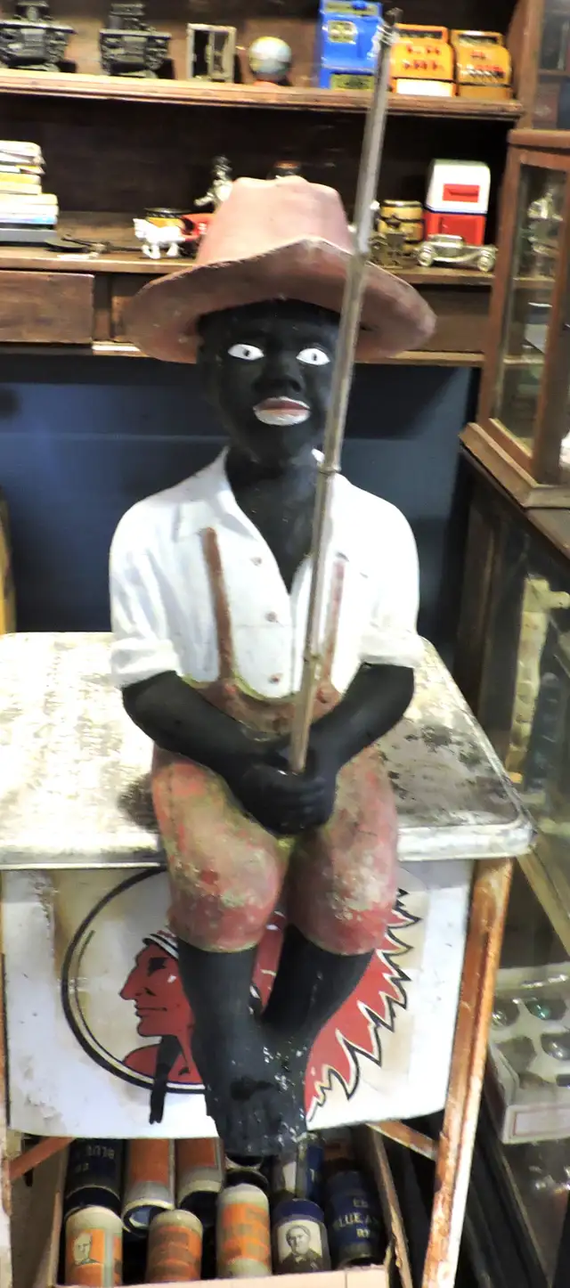 Concrete Boy Fishing 33 inches