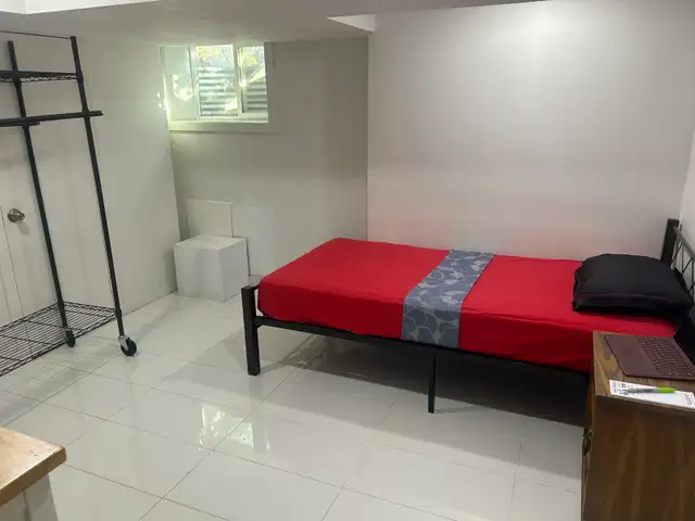 Basement room with attached washroom near Kennedy station