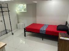Basement room with attached washroom near Kennedy station