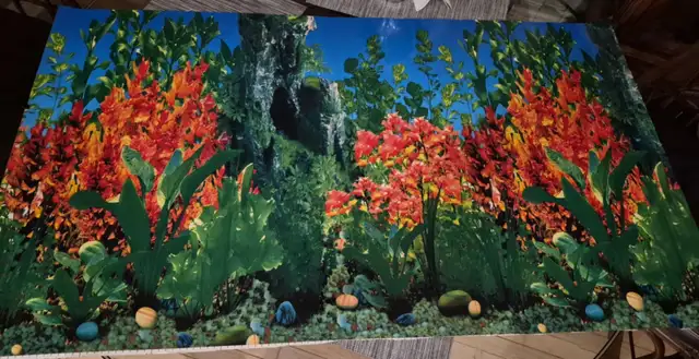 48' REVERSIBLE AQUARIUM / TERRARIUM BACKGROUND – 2 DESIGNS – $5