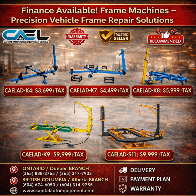 New CAEL Frame Machines – Auto Body Repair Equipment