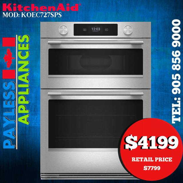 Kitchenaid KOEC727SPS 27' Smart Wall Oven Combo With Air Fry & 5