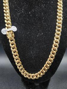 10k Gold / 99.65gr / 13mm / 26' Miami Cuban Link Chain Necklace