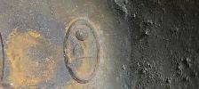 Authentic 12' patina brass bell with original knocker - Photo 4