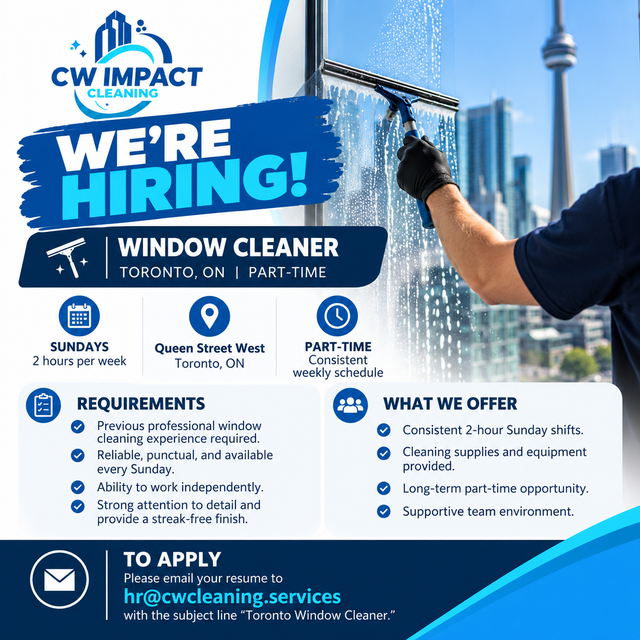 Part Time Window Cleaner