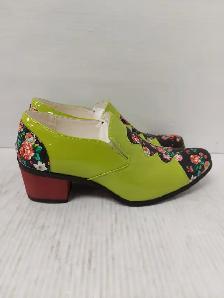 (N91715-2) Unbranded MOKO 662 Fuax Leather Patchwork Pointed... - Photo 3