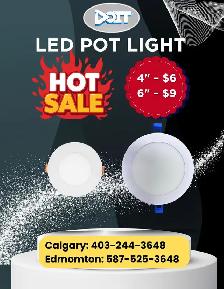 Contractor Pricing on Ultra-Slim LED Pot Lights — 4 in $6, 6 in