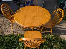 Wooden Kitchen Table With Chairs For Sale - Photo 2