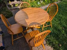 Wooden Kitchen Table With Chairs For Sale - Photo 4