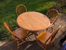 Wooden Kitchen Table With Chairs For Sale - Photo 5