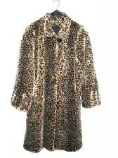 Manteau fourrure synthétique léopard