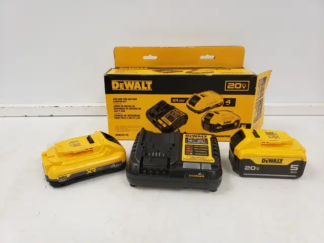 (9925784) Dewalt DCB245-2C Battery Starter Kit - 4.0Ah XR - 5...