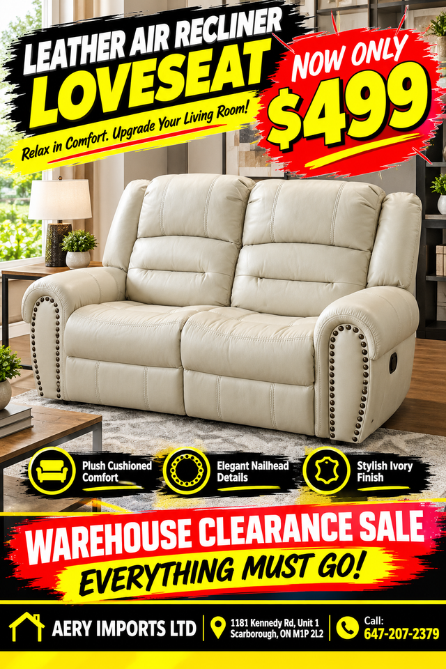 Leather Recliner Chair on Sale $499