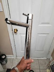 Chrome Tall Bathroom Faucet
