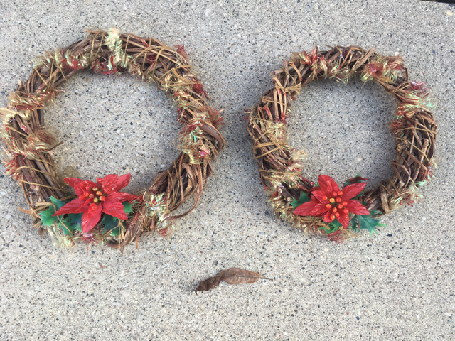 Two X-mas Wreath - $2 for the lot