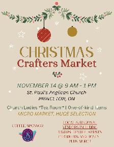 LAST MINUTE: 2 TABLES AVAILABLE @ Crafters Market